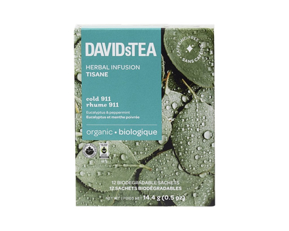 DAVIDsTEA Herbal Infusion Tisane - Cold 911 - 12's