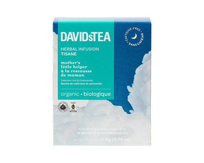 DAVIDsTEA Herbal Infusion Tisane - Mother's Little Helper - 12's