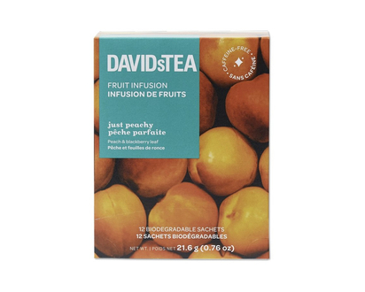 DAVIDsTEA Fruit Infusion Tea - Just Peachy - 12's