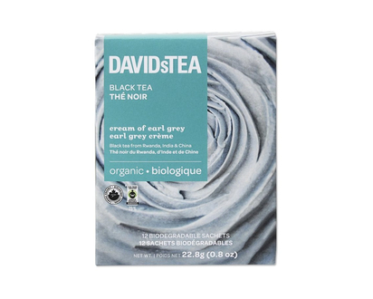DAVIDsTEA Black Tea - Cream of Earl Grey - 12's