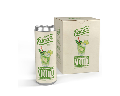 Edna's Mojito Non-Alcoholic Cocktail - 4x355ml