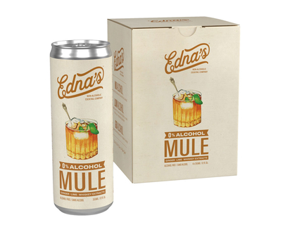 Edna's Mule Non-Alcoholic Cocktail - 4x355ml