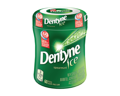 Dentyne Ice Gum - Spearmint - 60's
