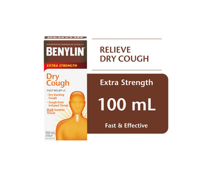 Benylin Extra Strength Dry Cough Syrup - 100ml