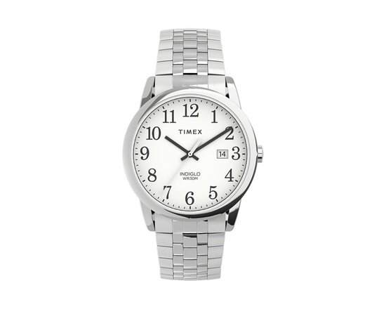 Timex Easy Reader Watch - Silver-Tone/White - TW2V400009J
