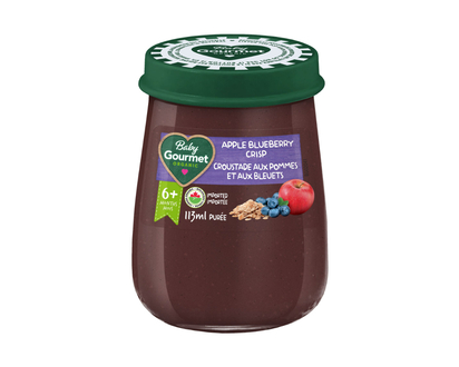 Baby Gourmet Puree - Apple Blueberry Crisp - 113ml