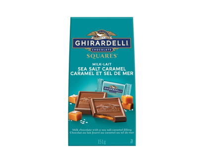 Ghirardelli Squares Milk Chocolate - Sea Salt Caramel - 151g