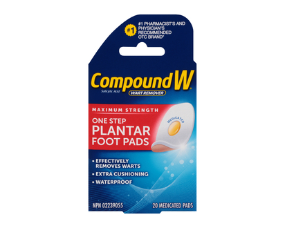 Compound W One Step Plantar Foot Pads - 20s