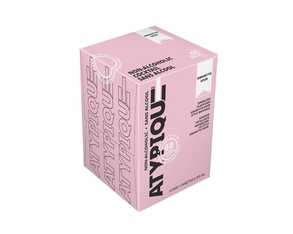 Atypique Amaretto Sour Non-Alcoholic Cocktail - 4x355ml