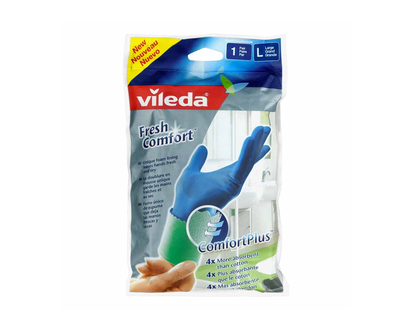 Vileda Fresh Comfort Household Gloves - Large