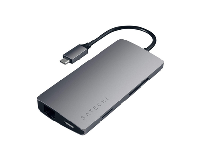 Satechi Multi-Port Adapter V2 USB-C Docking Station - Space Grey - ST-TCMA2M