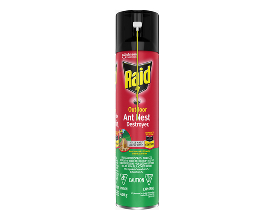 Raid Outdoor Ant Nest Destroyer 2 Insecticide - 400g