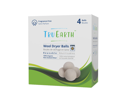 Tru Earth Reusable Wool Dryer Balls - 4's