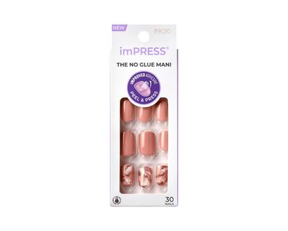 ImPRESS Press-on Manicure False Nails Kit - Short - Kingdom - 30's