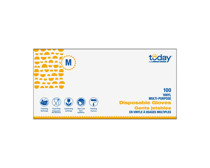 Today by London Drugs Disposable Vinyl Gloves - 100s