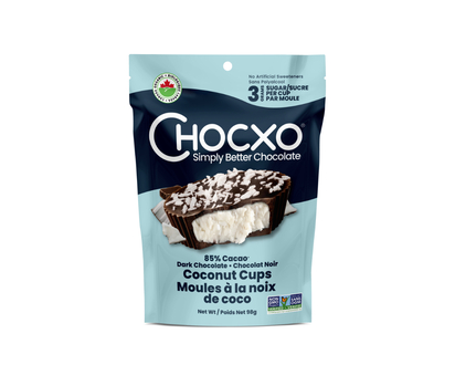 Chocxo Dark Chocolate Coconut Cups - 98g