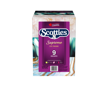 Scotties Supreme Facial Tissues - 9x81s