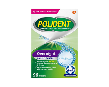 Polident Overnight Daily Denture Cleanser