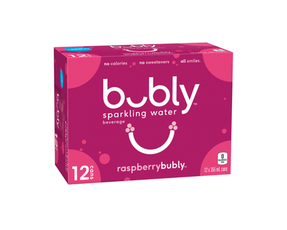 Bubly Sparkling Water - Raspberry - 12x355ml