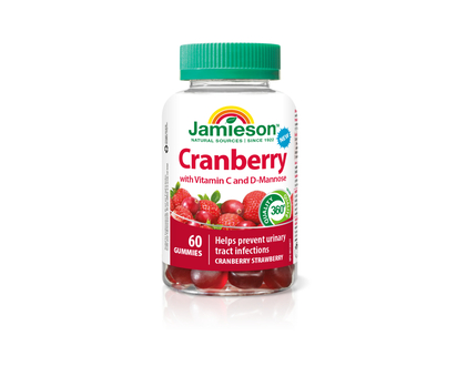 Jamieson Cranberry Gummies with Vitamin C and D - 60's