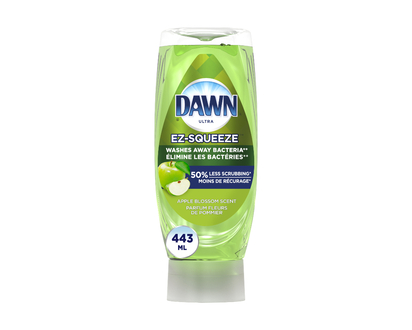Dawn Antibacterial Ultra EZ-Squeeze Dishwashing Liquid - Apple Blossom Scent - 443ml