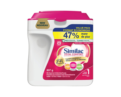 Similac Total Comfort Value Pack Baby Food Powder - Step 1 - 837g