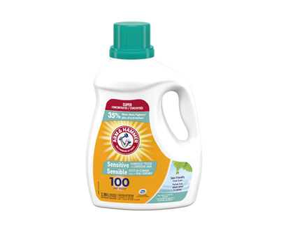 Arm and Hammer Liquid Laundry Detergent Clean Fresh - Sensitive - 2.96L