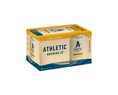 Athletic Brewing Co. Light Copper Non Alcoholic Beer - Cerveza Atletica - 6x355ml