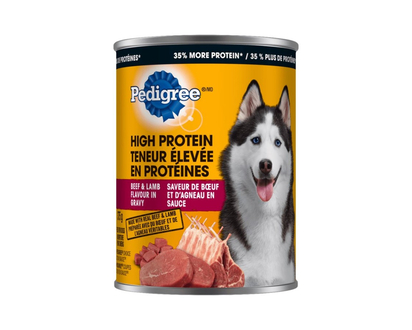 PEDIGREE High Protein Beef & Lamb Flavour in Gravy Wet Dog Food - 375g