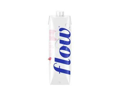 Flow Organic Alkaline Spring Water - Strawberry Rose - 1L