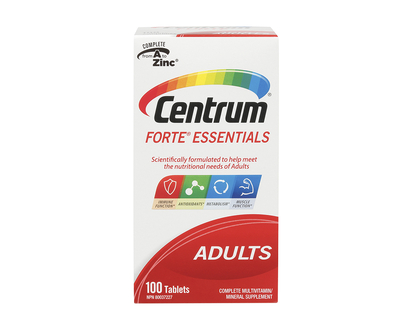 Centrum Forte Essentials Multivitamin/Mineral Supplement- 100's