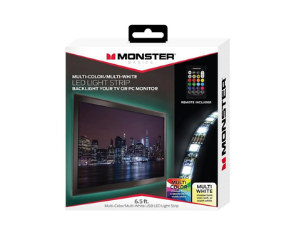 Monster Basics LED Light Strip - Multi-Colour - 1.98m