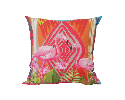 Collection by London Drugs Canvas Cushion - Pink Flowers - 46X46cm