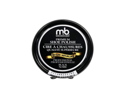 Moneysworth and Best High Gloss Shoe Polish - Black - 32g