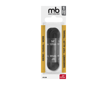 Moneysworth and Best Sport Oval Lace - Black - 54 inch