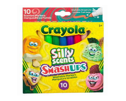 Crayola Silly Scents Smash UPs Washable Markers - 10pce