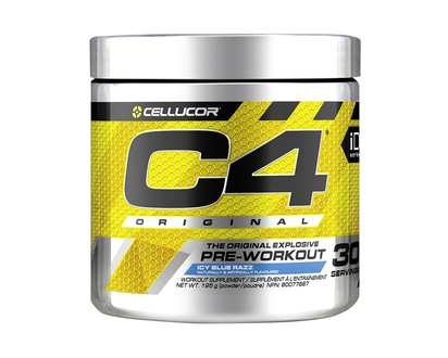 Cellucor C4 The Original Explosive Pre-Workout - Icy Blue Razz - 180g