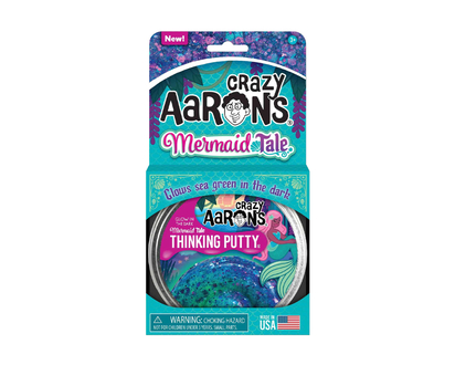 Crazy Aaron's Glowbrights Thinking Putty - Mermaid Tale - 4 Inches