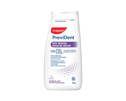 Colgate PreviDent Dry Mouth Toothpaste - Soothing Mint - 100ml