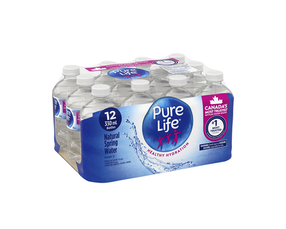 Pure Life Natural Spring Water - 12x330ml