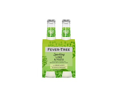 Fever-Tree Sparkling Soda - Lime and Yuzu - 4x200ml