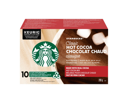 Starbucks Coffee K-Cup Pods - Classic Hot Cocoa - 10 pack