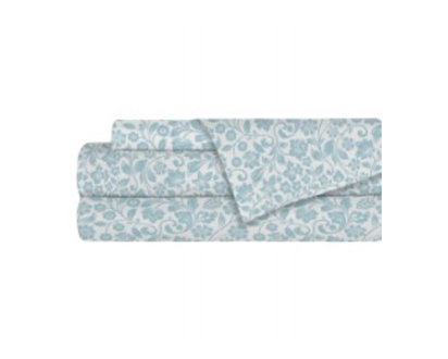 Boutique King Microfibre Sheet - Green Leaf