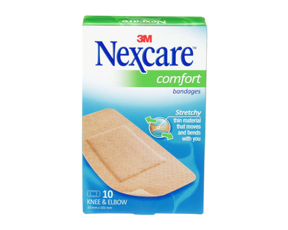 3M Nexcare Comfort Strip Knee & Elbow Bandages - 10s