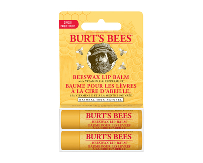 Burt's Bees Beeswax Lip Balm - 2 x 4.25g