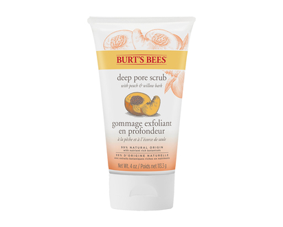 Burt's Bees Peach &amp; Willowbark Deep Pore Scrub - 113.4g