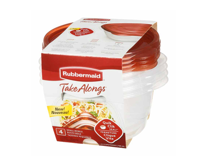 Rubbermaid TakeAlongs - Round - 4 x 760ml