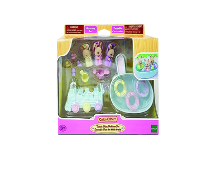 Calico Critters Triplets Baby Bath Time Set