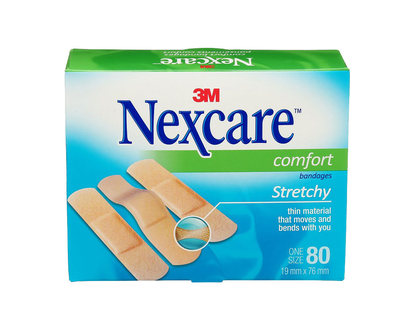 3M Nexcare Comfort Strips Bandages - 80s/one size
