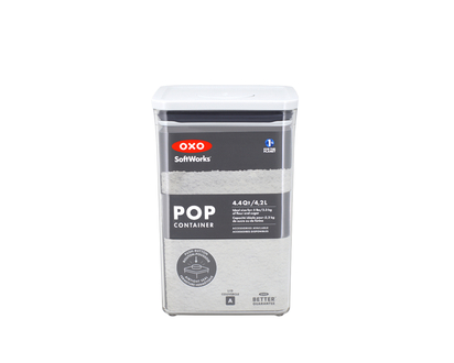 OXO Softworks Pop 2 Big Square Storage Container - Medium - 4.4Qt / 4.2L